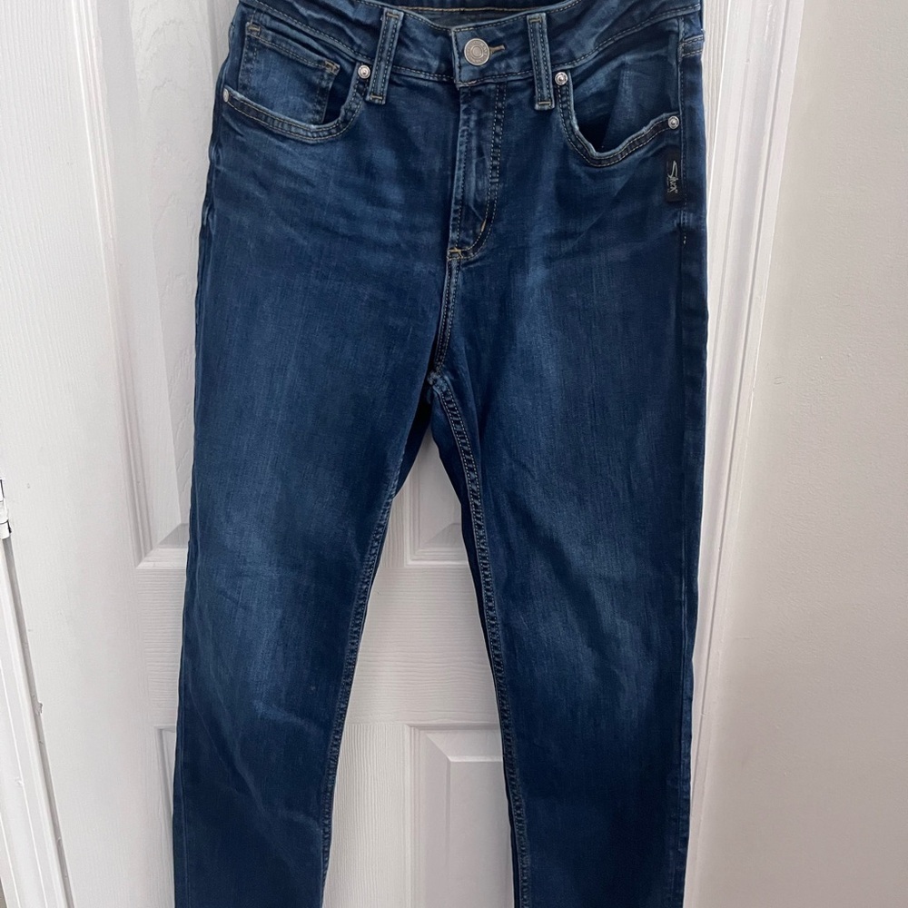 Silver Jeans Avery Straight  Dark Blue Jeans W28 L29